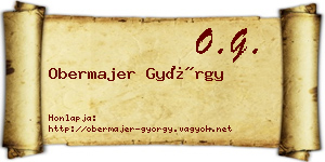 Obermajer György névjegykártya